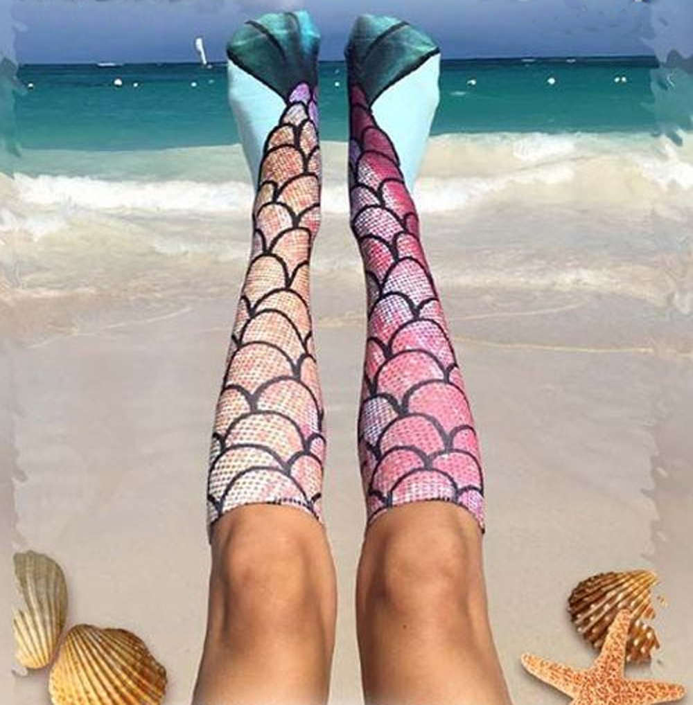 F8191 Mermaid Knee High Socks